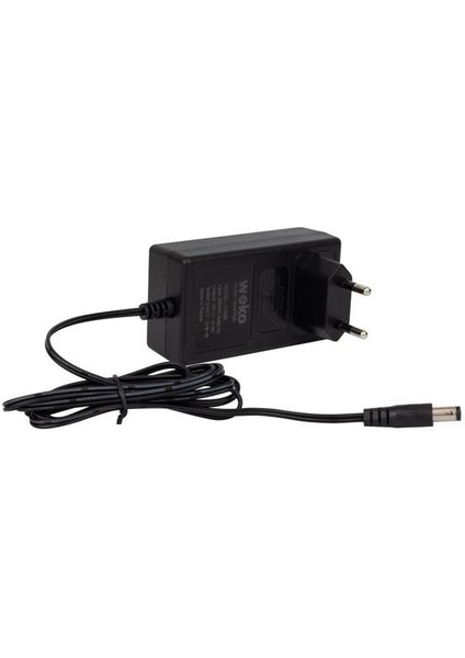 Weko 14.4 Volt - 1 Amper 5.5*2.5 Uçlu Plastik Işıklı Kasa Priz Tip Adaptör