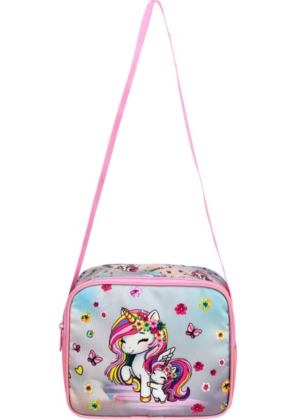 Lisanslı Unicorn Desenli Ilkokul Sırt Çantası,beslenme Çantası ve Kalemlik,okul Çantası Set fırsatları