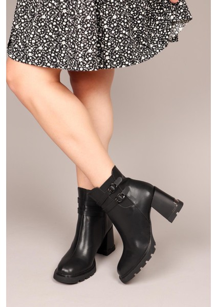 Leticia Topuklu Kadın Bot Siyah modelleri