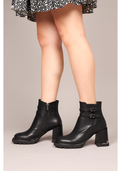 Leticia Topuklu Kadın Bot Siyah indirimleri