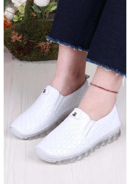 Pisagor PS-33010 Ortopedik Kadın Günlük Hakiki Deri Ayakkabı