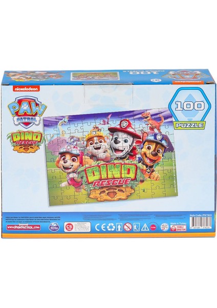 PW7823 Paw Patrol 100 Parça Puzzle -Laço Kids