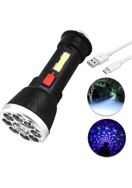 Powermaster CL-W09 9+1 Ledli + Flaşörlü Deprem ve Afet Için Şarjlı El Feneri