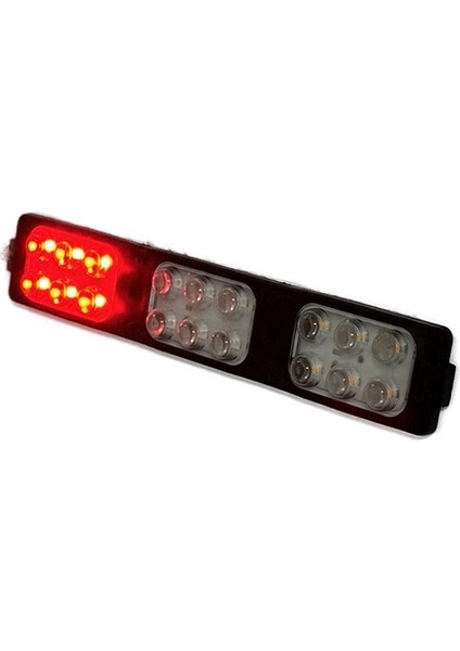Polis Çakar IP65 2835SMD Kırmızı Mavi Sarı Flaş Strobe Işıklar Aydınlatma Oto Araba Motor 200LM LED Dc 12V 9W 18 Göz LED 3 Renk 155-26MM fiyatları