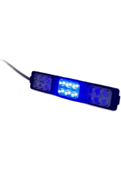 Polis Çakar IP65 2835SMD Kırmızı Mavi Sarı Flaş Strobe Işıklar Aydınlatma Oto Araba Motor 200LM LED Dc 12V 9W 18 Göz LED 3 Renk 155-26MM modelleri