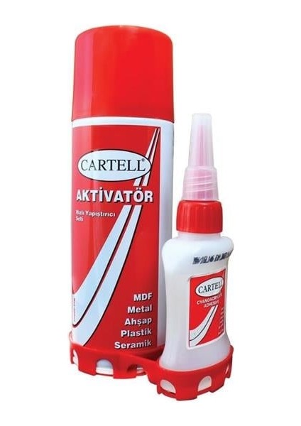 Cartell Hızlı Yapıştırıcı Seti 200 ml