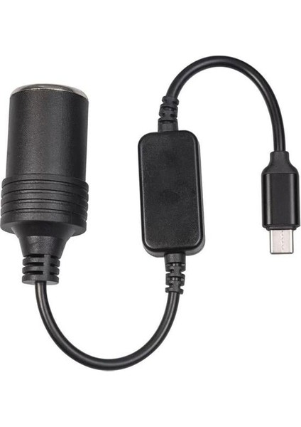Powermaster PM-24759 Type-C 5 Volt To 12 Volt Çakmak Fiş Çevirici
