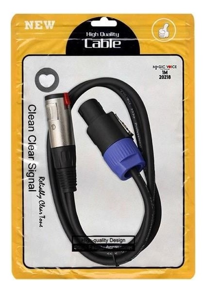 Magicvoice LD384 Specon Erkek - Canon Dişi Çevirici 1 Metre Kablo