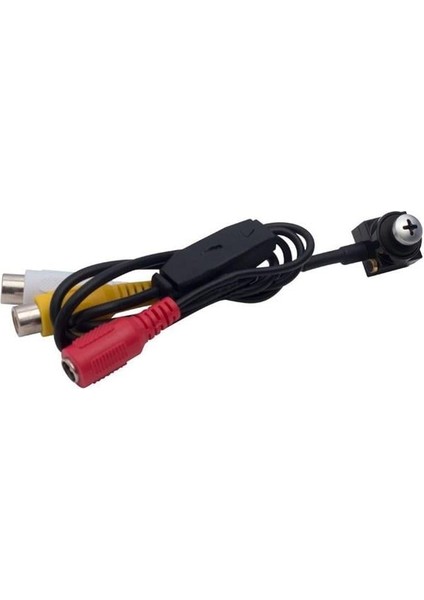 Powermaster PM-19312 3.6mm 800 Tvl 1/4 Sensör Mikrofonlu Vida Tip Mini Kamera