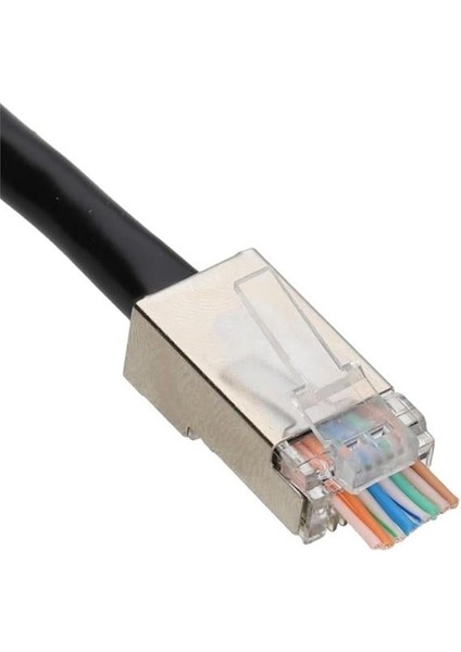 Metal RJ45 Cat5 100 Adet Metal Uç 8p/8c