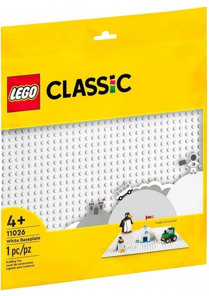 11026 Lego® Classic Beyaz Taban 1 Parça +4 Yaş