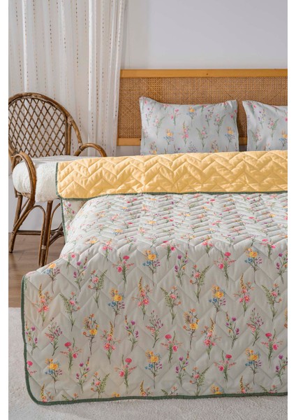 Begonvil Çift Kişilik Pamuklu Kapitone Pike & Yatak Örtüsü fiyatları