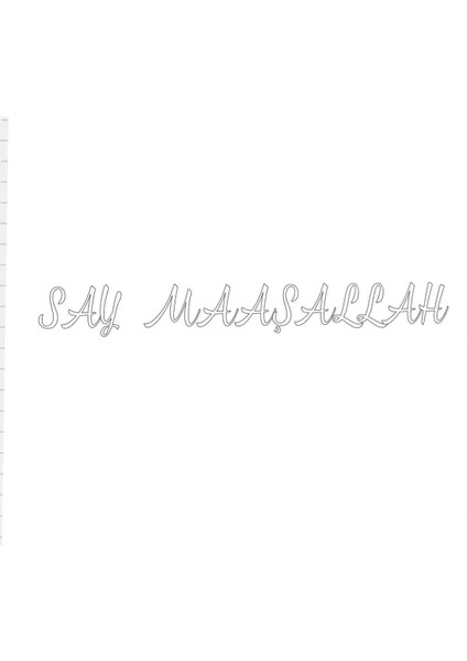 Say Maaşallah,arma Sticker