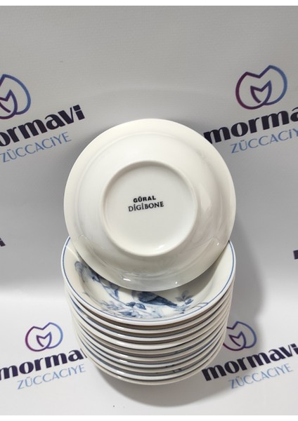 Porselen Kuş 12 Adet 14 cm (Küçük) Çorba Kase