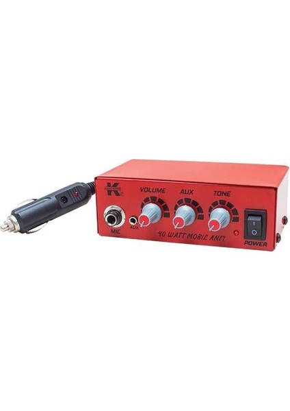 12 Volt 40 Watt Mini Metal Kasa Pazarcı Anfisi