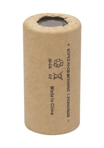 Supex Tekli 1.2 V 2000MA Nı-Cd Süpürge Pili 2000SC