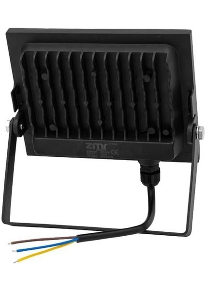 Zmr 30 Watt 6500K IP66 150* Işık Açısı 220 Volt Siyah Slim Kasa LED Projektör