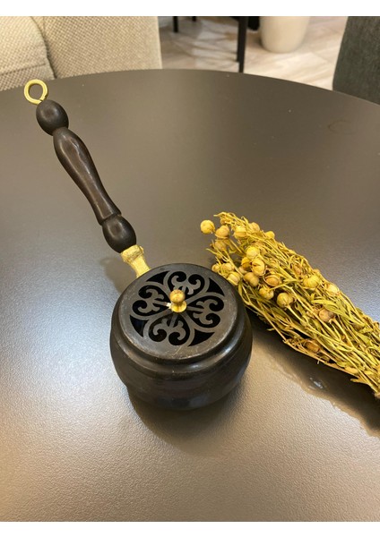 Siyah Eskitme Topak Bakır Tütsülük Üzerlik Otu Hediyeli