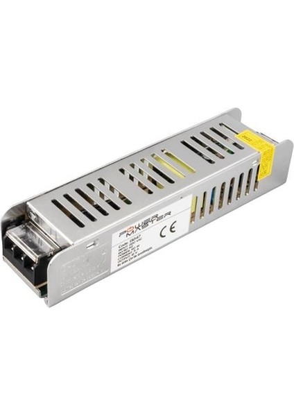 Powermaster PM-13247 12 Volt - 5 Amper Slım Kasa Metal Adaptör (158*40*30)