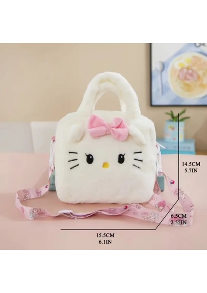 Sanrio Kuromi Peluş Çanta Kuromili Peluş Kürklü Askılı El Omuz Çantası fiyatları