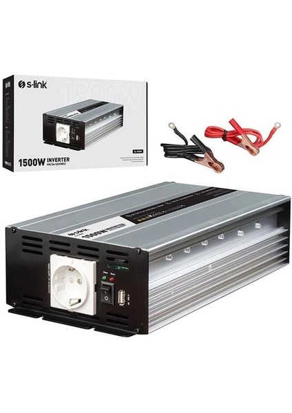 S-Link SL-1500W DC12V-AC230V 1500W Inverter