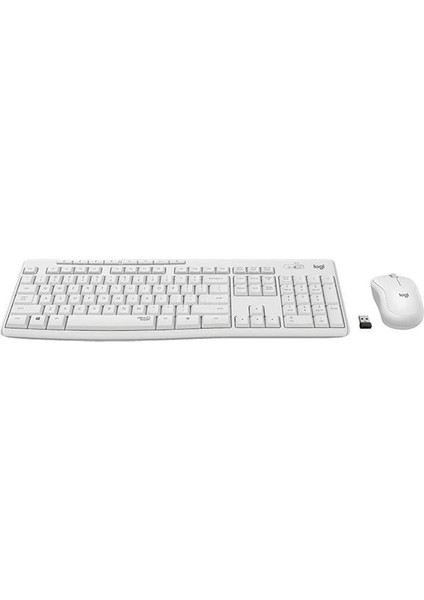 Logitech MK295 Q Tr Beyaz Kablosuz Klavye Mouse Set