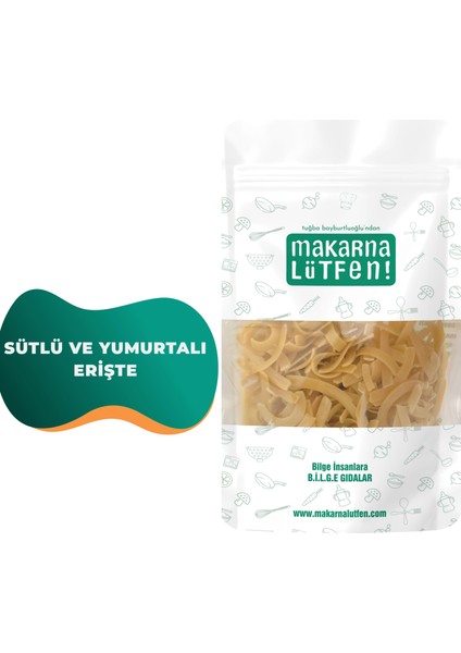 Sütlü ve Yumurtalı Erişte (200 gr)