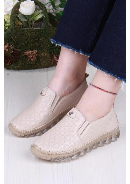 Pisagor PS-33010 Ortopedik Kadın Günlük Hakiki Deri Ayakkabı