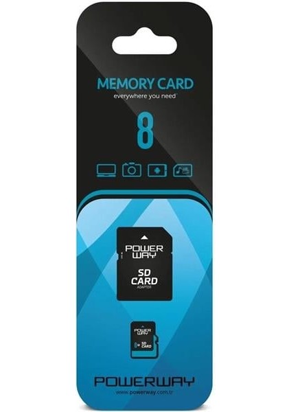 Powerway 8 GB Micro Sd Hafıza Kartı Pwr-8