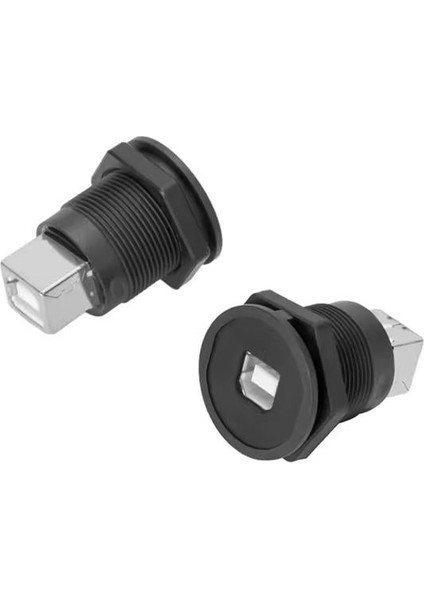 Powermaster USB-04C-BK 22 mm Pano Tip Usb-B Dişi Soket
