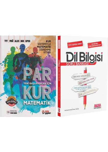 Tyt Parkur Matematik ve Akm Dil Bilgisi Soru Bankası Seti 2 Kitap