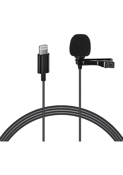 Magicvoice JH-041 Cep Telefonu Için Lightning Youtuber Yaka Mikrofonu