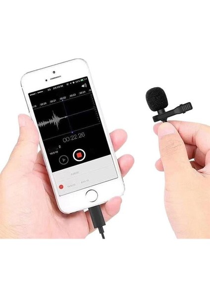 Magicvoice JH-041 Cep Telefonu Için Lightning Youtuber Yaka Mikrofonu