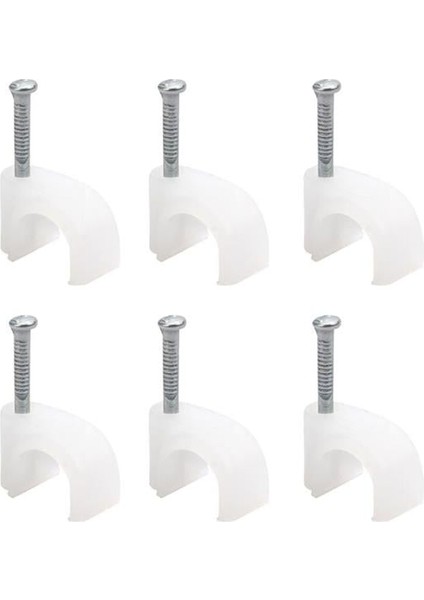 Kroşe 1 Numara Çelik Çivili 4 mm (Kordon Kabloları Için) 100LÜ Poşet Powermaster