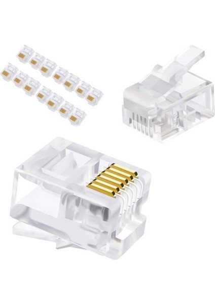 Telefon Soketi 6p/6c (100'LÜ Paket)