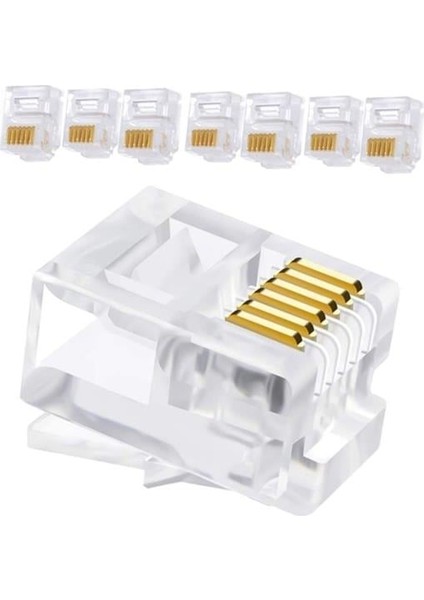 Telefon Soketi 6p/6c (100'LÜ Paket)