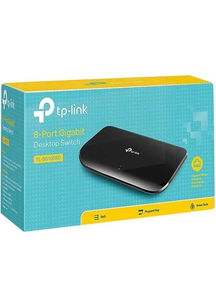Tp-Link TL-SG1008D 8 Port 10/100/1000 Gigabit Switch
