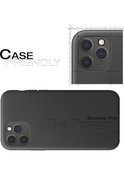 11 Pro ve iPhone 11 Pro Max Uyumlu Kamera Lens Koruyucu Tam Şeffaf Temperli Cam Yüksek Çözünürlüklü Hd Çizilmez ve Parmak Izi Bırakmaz