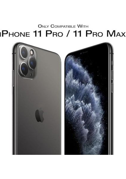 11 Pro ve iPhone 11 Pro Max Uyumlu Kamera Lens Koruyucu Tam Şeffaf Temperli Cam Yüksek Çözünürlüklü Hd Çizilmez ve Parmak Izi Bırakmaz