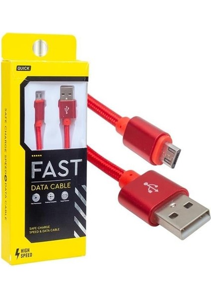 Powermaster Metal Örgülü Micro USB Şarj Data Kablosu
