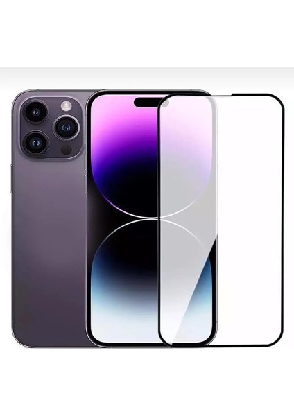 Apple iPhone 14 Pro Max Uyumlu Uçtan Uca Tam Koruma Kırılmaz Cam 21H 9d Ekran Koruyucu