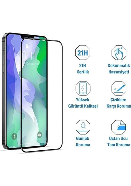Apple iPhone 14 Pro Max Uyumlu Uçtan Uca Tam Koruma Kırılmaz Cam 21H 9d Ekran Koruyucu