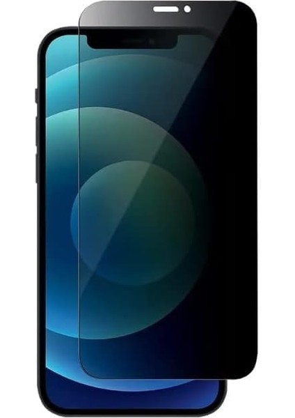 iPhone 7 / 7g / 8 / 8g Siyah ile Uyumlu Hayalet 6d Cam Ekran Koruyucu, iPhone 7 / 7g / 8 / 8g Siyah Privacy Ekran Koruyucu Kırılmaz
