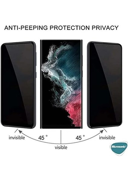 Samsung Galaxy S25 Ultra Privacy 5d Gizlilik Filtreli Cam Ekran Koruyucu Siyah