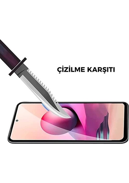 Xiaomi Redmi Note 10 Pro Için Tasarlanmış Uçtan Kenara Kapsama Tam Koruma Dayanıklı Temperli Cam