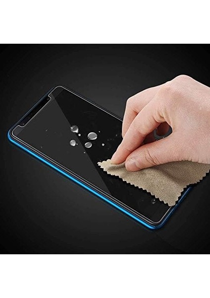 Conners Samsung Galaxy A7 2018 Şeffaf Silikon + Cam Ekran Koruyucu