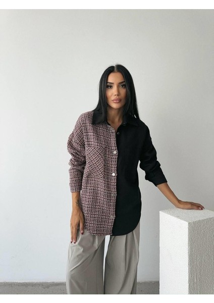 Chanel Parçalı Gömlek - Siyah