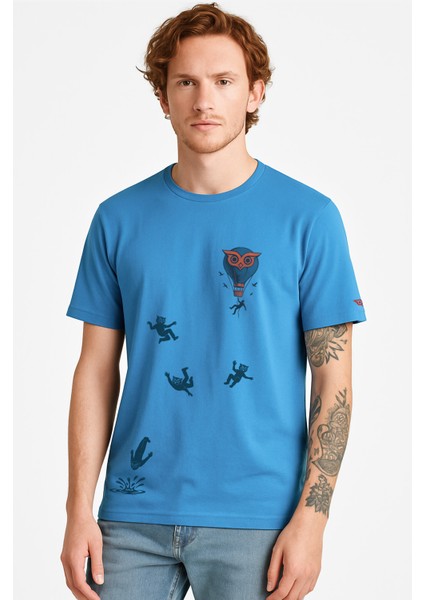 Tarrzz Owl Line Erkek Tasarım Tişört