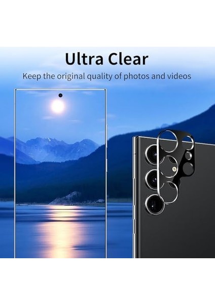Trend Samsung S25 Ultra Uyumlu Kamera Lens Koruyucu Temperli Cam Kamera Koruyucu 9h Sertlik Hd Şeffaf Kamera Lens Kapağı Cam Film modelleri