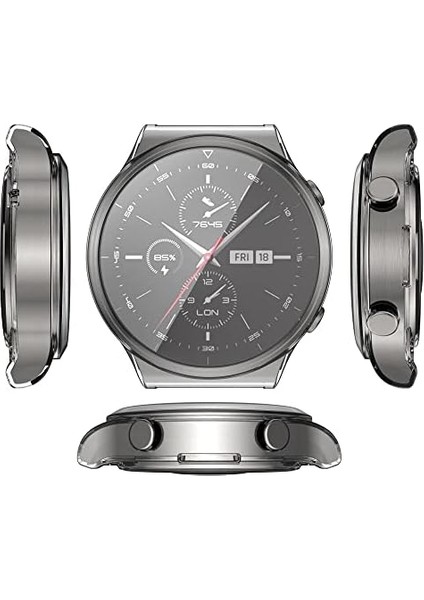 Huawei Watch Gt 3 Pro 43MM Ile Uyumlu Saat Silikon Ekran Koruyucu Şeffaf